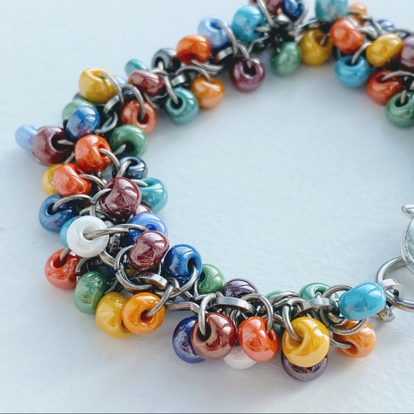 Beaded multicolour bracelet - Picture 3 of 5